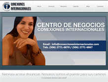 Tablet Screenshot of conexionesinternacionales.com